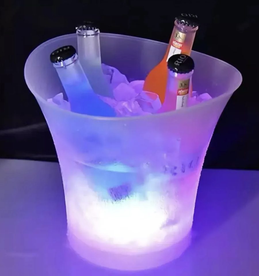 Hielera Parlante Cubetera Led Rgb